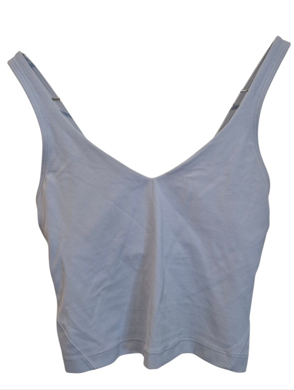Lululemon Align Tank Top Light Blue Size 0 Built In Bra Cropped Crop